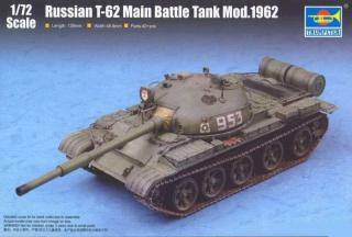 Model czołgu T-62 Mod.1962 - Trumpeter 07146 w skali 1:72