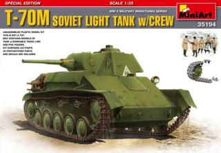 Model czołgu T-70M do sklejania MiniArt 35194 w skali 1:35