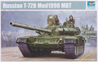 Model czołgu T-72B model 1990 w skali 1/35, Trumpeter 05564