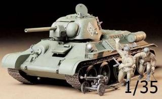 Model czołgu T34/76 do sklejania w skali 1:35 - Tamiya 35149