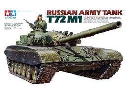 Model czołgu T72M1 do sklejania Tamiya 35160 - sklep modelarski