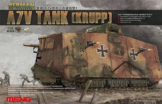 Model czołgu z WWI A7V (Krupp) w skali 1/35 Meng TS-017