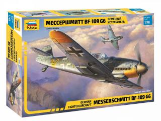 Model do skeljania myśliwiec Messerschmitt Bf-109 G6 w skali 1:48 Zvezda 4816