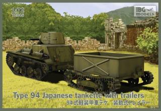 Model do sklejania japońskiej tankietki Typ94 z naczepą IBG 72045