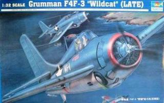 Model do sklejania myśliwca Grumman F4F-3 Wildcat, Trumpeter 02225