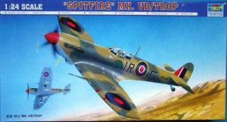 Model do sklejania myśliwca Spitfire Mk.Vb, 02412 Trumpeter