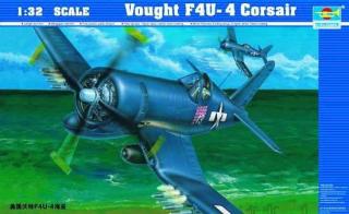 Model do sklejania myśliwca vought f4u-4 corsair w skali 1:32, Trumpeter 02222