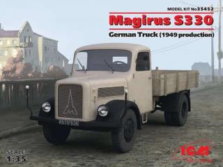 Model do sklejania niemieckiej ciężarówki Magirus S330 ICM 35452