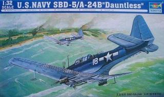 Model do sklejania samolotu SBD-5/A-24b DAuntless, Trumpeter 02243