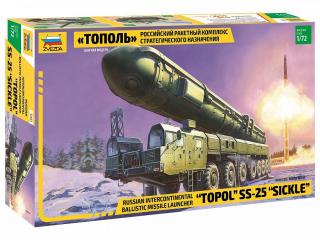 Model do sklejania wyrzutni rakiet balistycznych Topol, Zvezda 5003