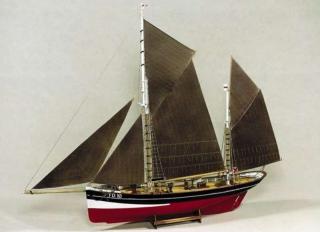 Model drewnianego jachtu FD 10 Yawl do sklejania - BB701 skala 1:50