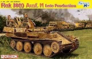 Model działa przeciwlotniczego FlaK 38(t) do sklejania Dragon 6590