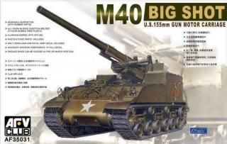 Model działa samobieżnego M40 Big Shot - AFV AF35031 skala 1:35
