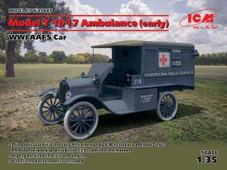 Model Ford T Ambulans 1917 do sklejania ICM 35665