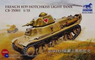 Model French H39 Hotchkiss Light Tank do sklejania Bronco CB35001