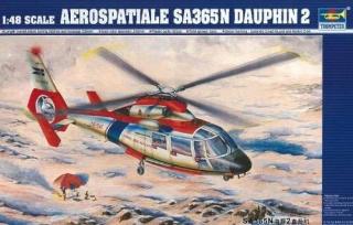Model helikoptera do sklejnaia Aerospatiale SA365N Dauphin 2 1:48
