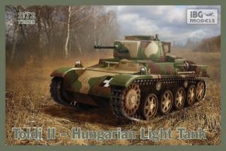 Model lekkiego czołgu Toldi II w skali 1:72 do sklejania IBG 72028