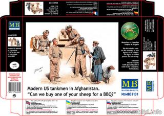 Model Master Box 35131 amerykańscy czołgiści w Afganistanie