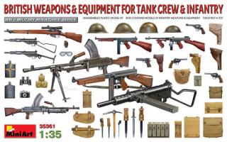 Model MiniArt 35361 British Weapons  Equipment for Tank Crew  Infantry