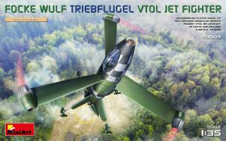 Model MiniArt 40009 myśliwiec Focke Wulf Triebflugel pionowego startu