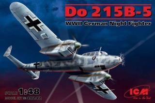 Model myśliwca Dornier Do 215B-5 w skali 1:48 ICM 48242