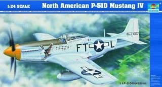 Model myśliwca Mustang P51D w skali 1:24, Trumpeter 02401