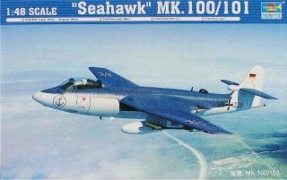 Model myśliwca Seahawk Mk.100/101 w skali 1:48 do sklejania