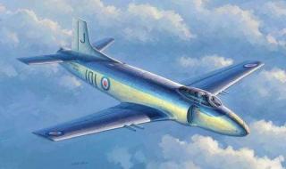 Model myśłiwca Supermarine Attacker F.1 Fighter 1:48 do sklejania