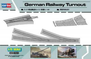 Model niemieckich torów kolejowych zwrotnica z nasypem w skali 1/72 - Hobby Boss 82909