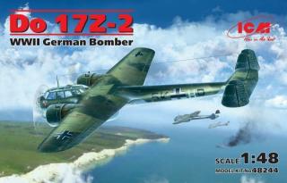 Model niemieckiego bombowca Dornier Do17Z-2 skala 1:48, ICM 48244