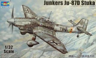 Model niemieckiego samolotu Junkers JU87D Stuka 1:32 Trumpeter 03217