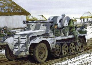 Model niemieckiego transportera z działem PaK38 Dragon 6719