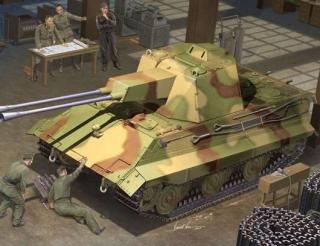 Model niszczyciela czołgów E-50 Flakpanzer - Trumpeter 01537