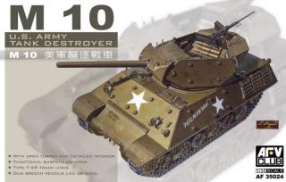 Model niszczyciela czołgów M10 do sklejania - AFV AF35024 skala 1:35