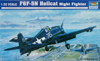 Model nocnego myśłiwca F6F-5N Hellcat w skali 1:32 Trumpeter 02259