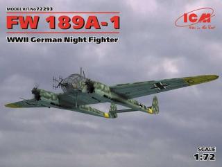 Model nocnego myśliwca Fw 189A-1 do sklejania - ICM 72293 1:72