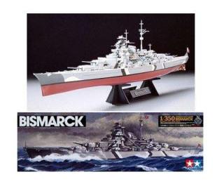 Model okrętu - pancernik Bismarck do sklejania - Tamiya 78013 do sklejania