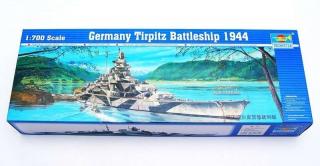 Model okrętu Tirpitz 1944 do sklejania - Trumpeter 05712 skala 1:700