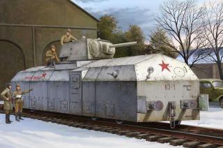 Model pancernego wagonu Krasnaja Zvezda - Hobby Boss 82912 skala 1:72