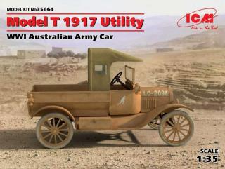 Model pojazdu Ford Model T 1917 z WWI do sklejania ICM 35664