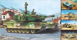 Model redukcyjny do sklejania czołgu Abrams M1A1/A2, Trumpeter 01535