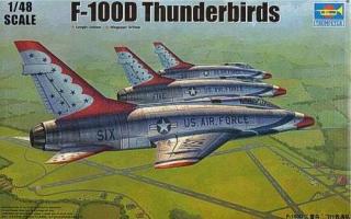 Model redukcyjny F-100D Thunderbirds do sklejania Trumpeter 02822