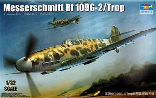 Model redukcyjny Messerschmitt Bf 109G-2/Trop Trumpeter 02295