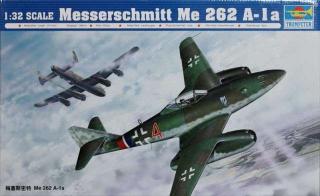 Model redukcyjny myśliwca Messerschmitt Me-262A-1a Trumpeter 02235