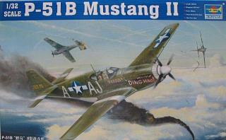 Model redukcyjny myśliwca P-51B Mustang II w skali 1/32, Trumpeter 02274