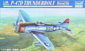 Model redukcyjny myśliwca P47D Thunderbolt skala 1/32, Trumpeter 02264