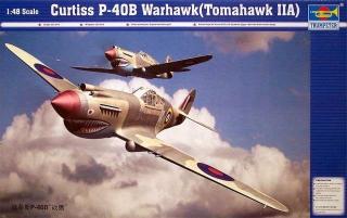 Model redukcyjny P-40B Warhawk w skali 1:48 do sklejania