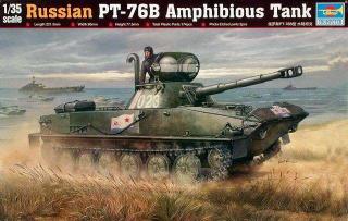 Model redukcyjny radzieckiego czołgu PT-76 w skali 1/35, Trumpeter 00381