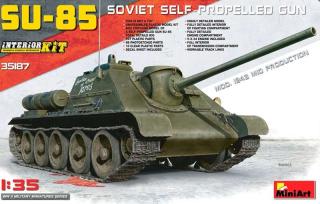 Model samobieżnego działa SU-85 do sklejania w skali 1:35 MiniArt nr 35187