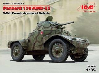 Model samochodu pancernego Panhard 178 AMD-35 do sklejania ICM 35373